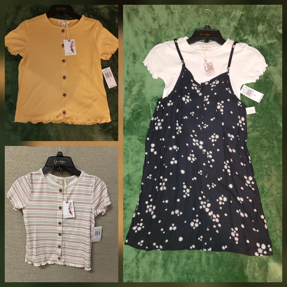 New Jessica Simpson 4 Piece Bundle 3 T-Shirts & Tank Dress - Picture 1 of 16